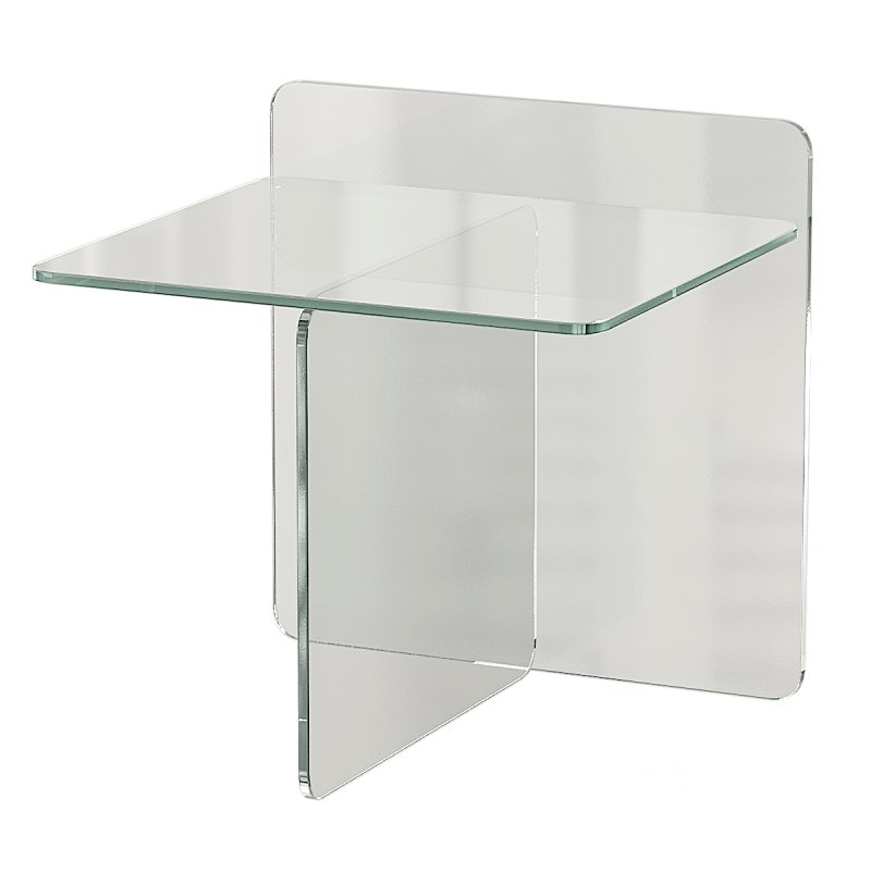 Tempered glass side table Image 6