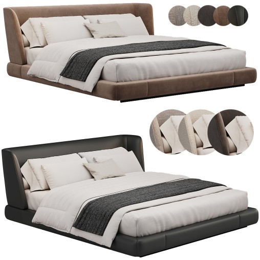 Reeves Double Bed By Minotti