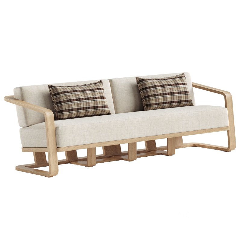 Sonoma Outdoor Teak Sofa Image 3