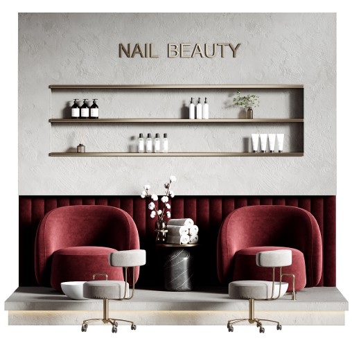 Pedicure area in the beauty salon 07