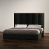 Contemporary Upholstered Bed with Tall Panel Headboard - Thumbnail 3