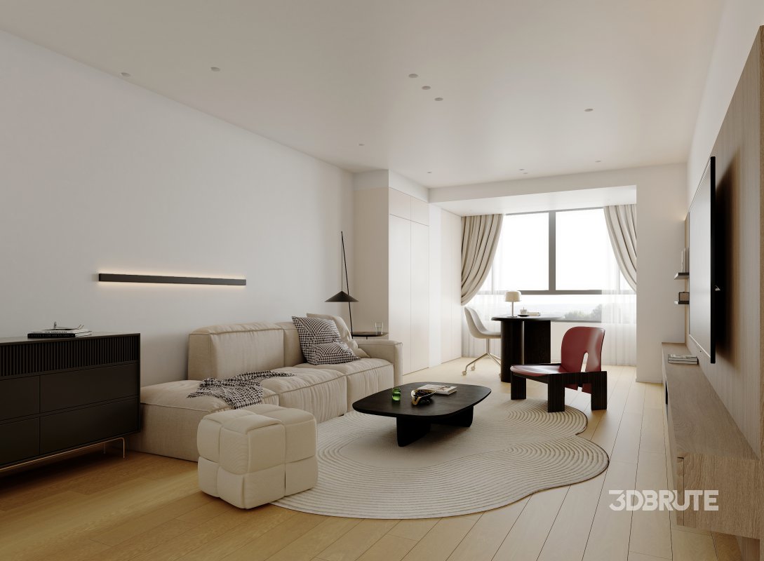 living room dining room bedroom Image 7