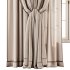 Herringbone Linen Curtain Set with Roman Blind and Sheer Layer - Thumbnail 2