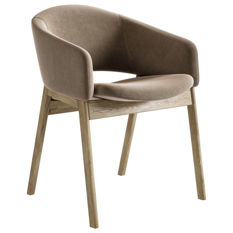 Isa Fabric Dining Arm Chair Image 1