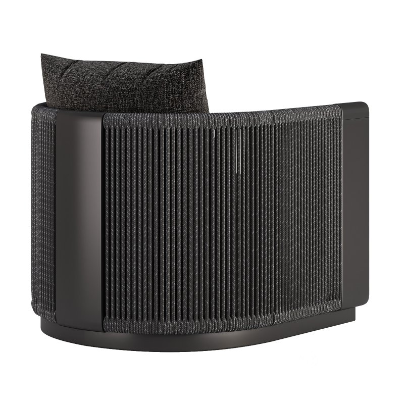 Palm Beach Teak Swivel Lounge Chair-Harbour Image 5