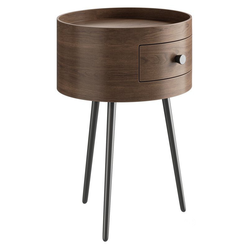 Headboard in walnut veneer, Orteo Image 8