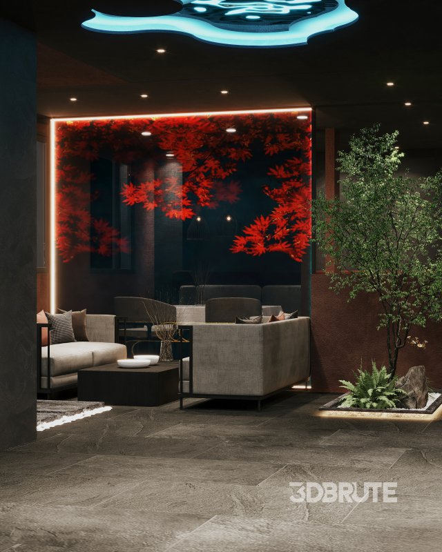 Night Chinese restaurant Image 6