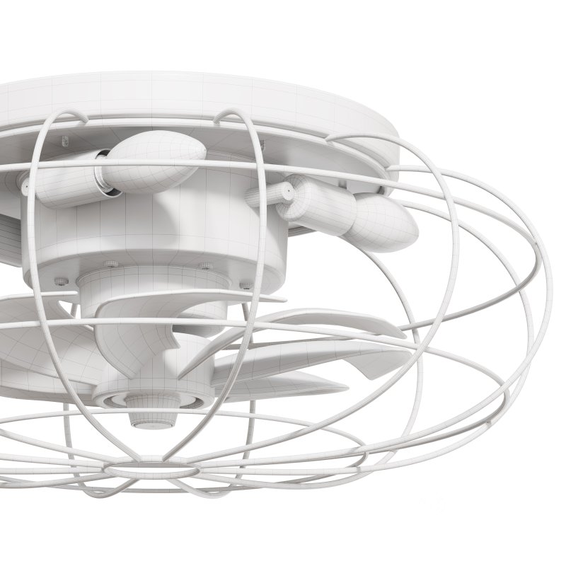 Vintage Iron Remote Control Ceiling Fan light Image 9