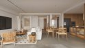 Modern living room and dining room interior scene - Thumbnail 1