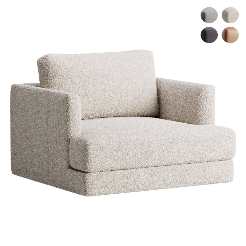 Haven Leather Chair and a Half Image 1