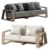 Canyon Outdoor Teak Sofa - Thumbnail 1