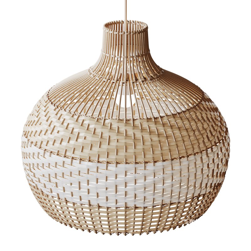 Lampshade Rattan Pendant Light Image 4