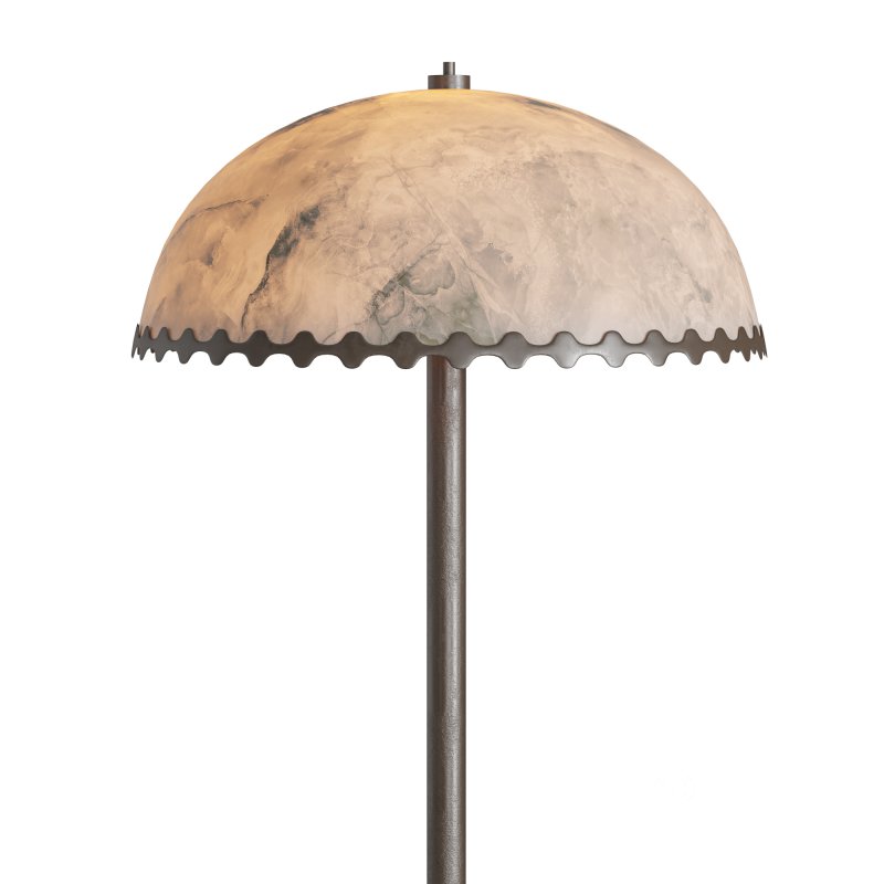 Oceana Black Metal Floor Lamp Image 5