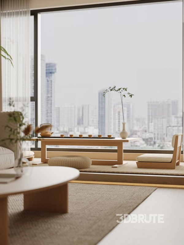 Japanese living and dining room Image 6