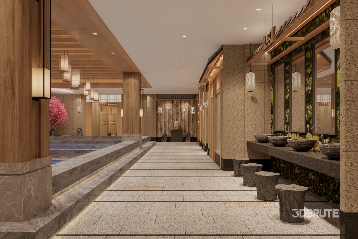 Japanese Bathhouse Image 1