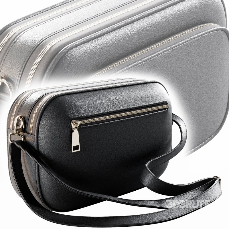 Black leather bag for women Image 9