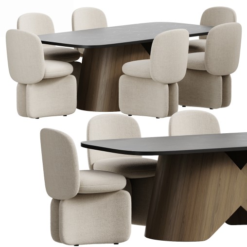 Kesse Chair and Siena Dining Table