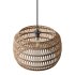1-Light 12.6-Inch Handmade Woven Rattan Decorative Chandelier - Thumbnail 7