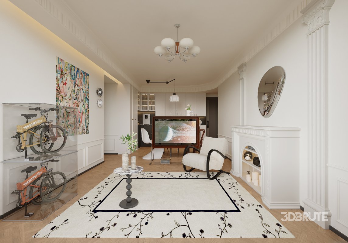 Luxurious living room and dining room Image 2