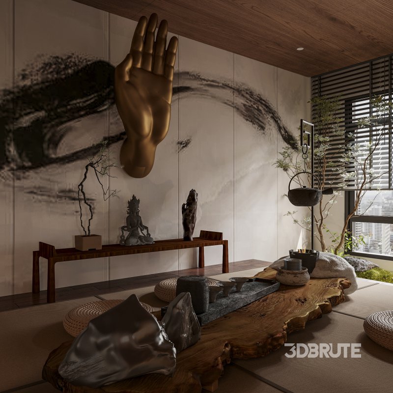 Japanese Living Room Dining Room Bedroom Image 7