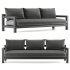 PACIFIC 3 SEAT SOFA-Harbour - Thumbnail 1