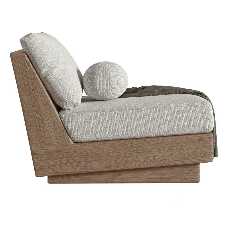 Tulum Armless Lounge Chair-Harbour Image 4