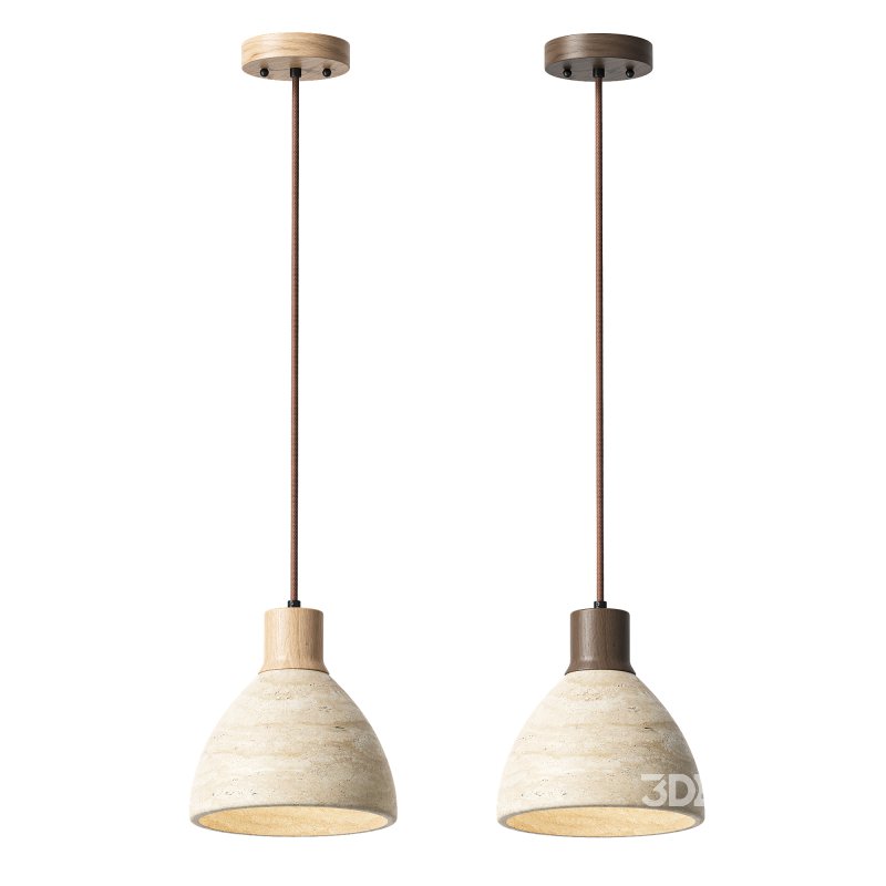 Traditional Japanese Round Half Pendant Lamp Image 2