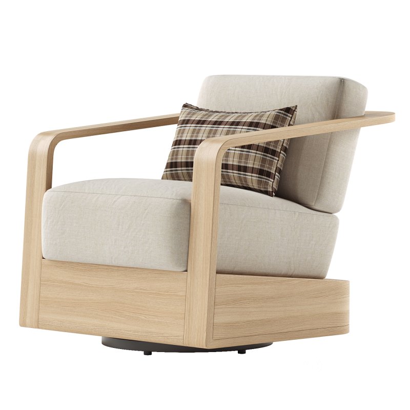 Sonoma Outdoor Teak Swivel Chair Image 5