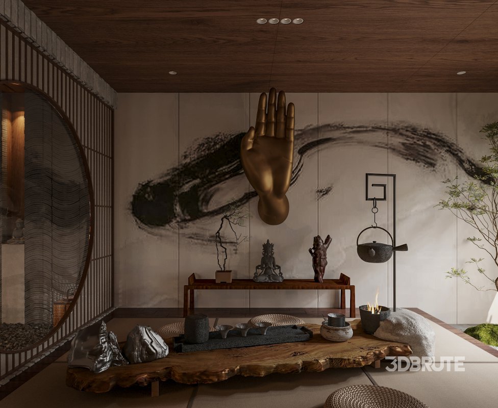 Japanese Living Room Dining Room Bedroom Image 12