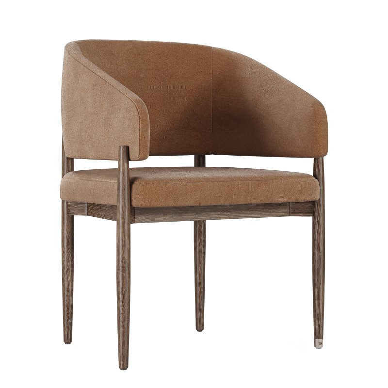 EVA FABRIC DINING ARMCHAIR Image 3