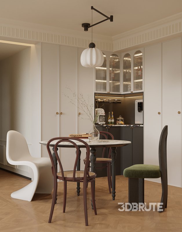 Luxurious living room and dining room Image 3