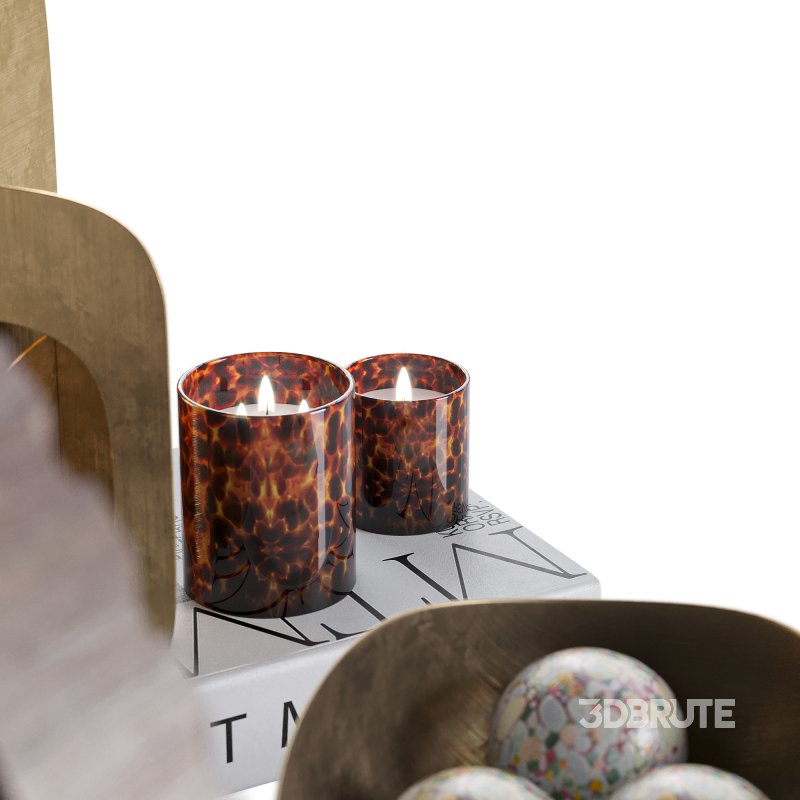 Decorative_set_with_Tortoise_Glass_Candles Image 2