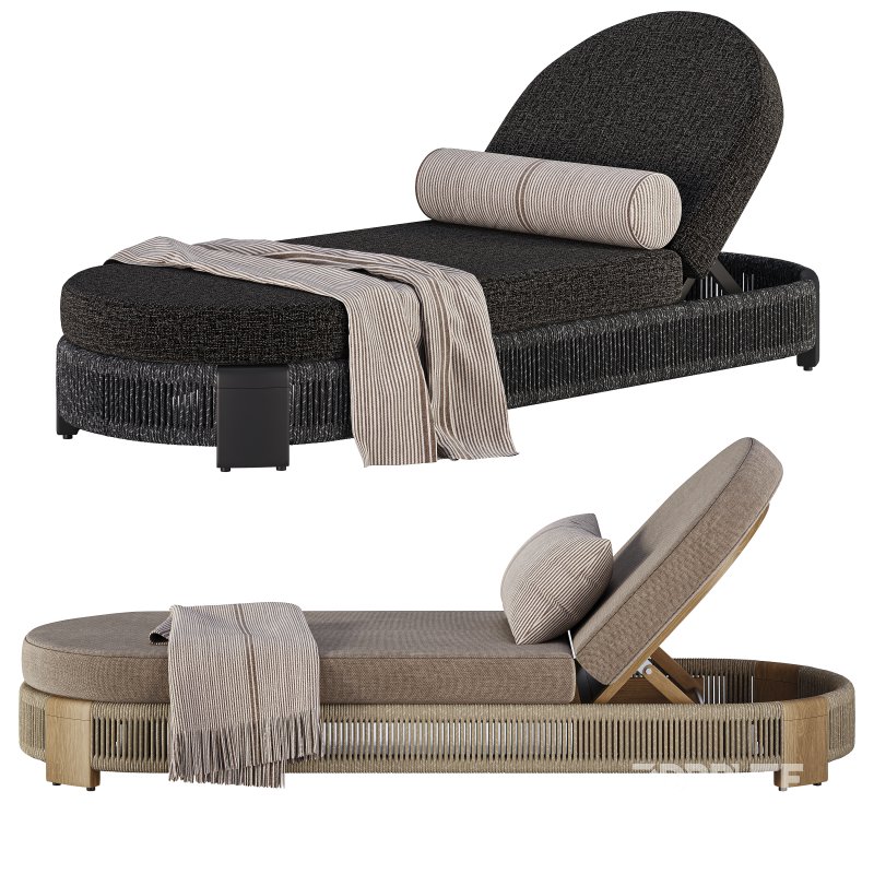 Palm Beach Teak Sun Lounge-Harbour Image 3