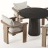 Tahana Outdoor Dining Armchair and Basil Table By Fourhands - Thumbnail 3