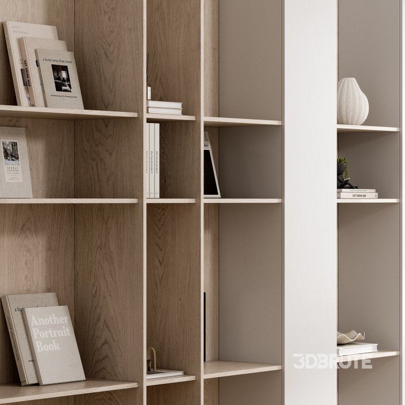 wooden Rack with decor 3 Image 4