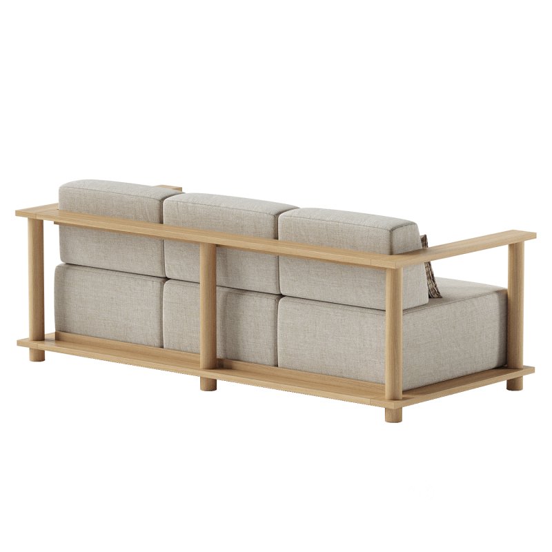 Pinet Teak Outdoor Sofa Image 2