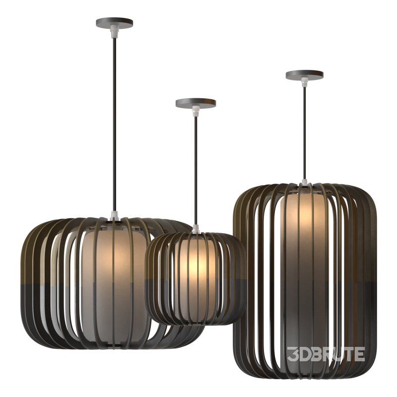 Nordic Wooden Pendant Lamp Image 7