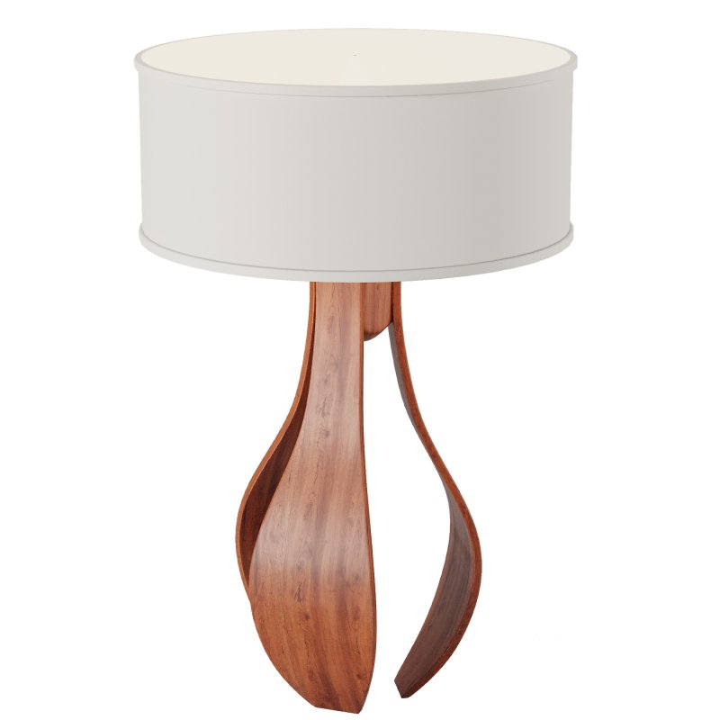 Chloe in Walnut Table Lamp Image 7