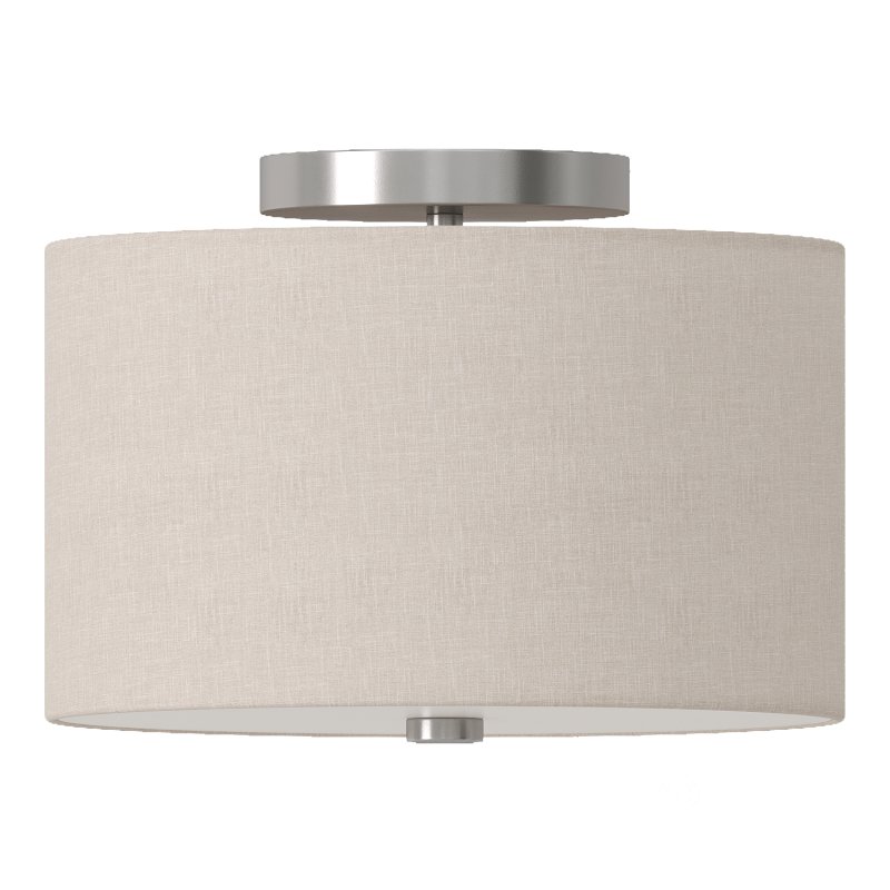 Textile Classic 976 Semi Flush Ceiling Light Image 3
