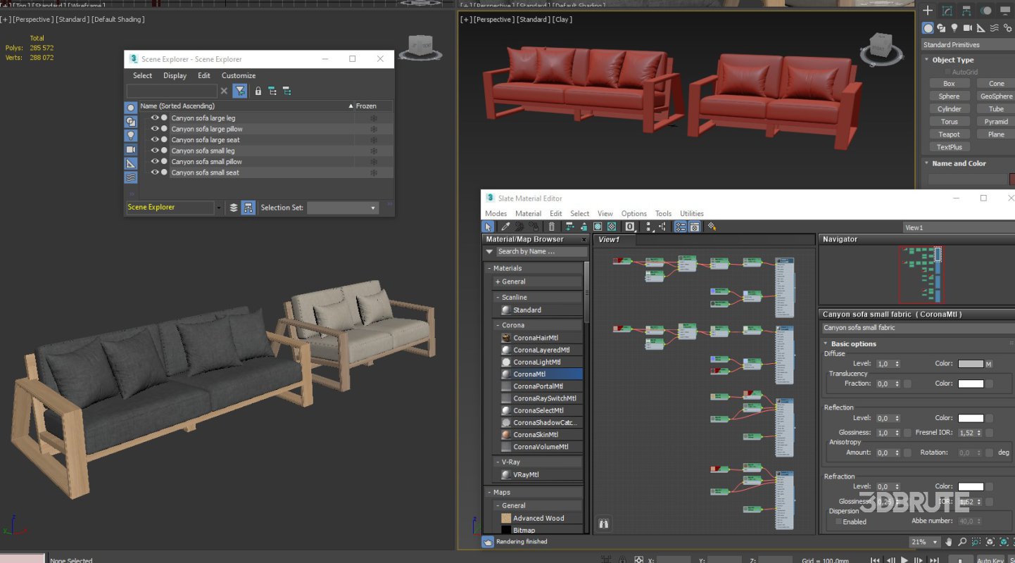 Canyon Outdoor Teak Sofa Image 7
