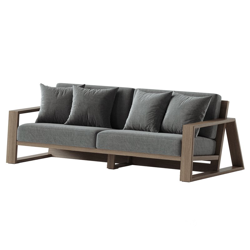 Canyon Outdoor Teak Sofa Image 2