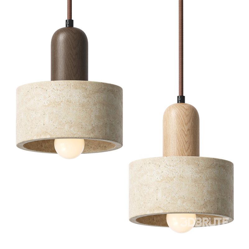 Contemporary Retro Round Pendant Lamp Image 1