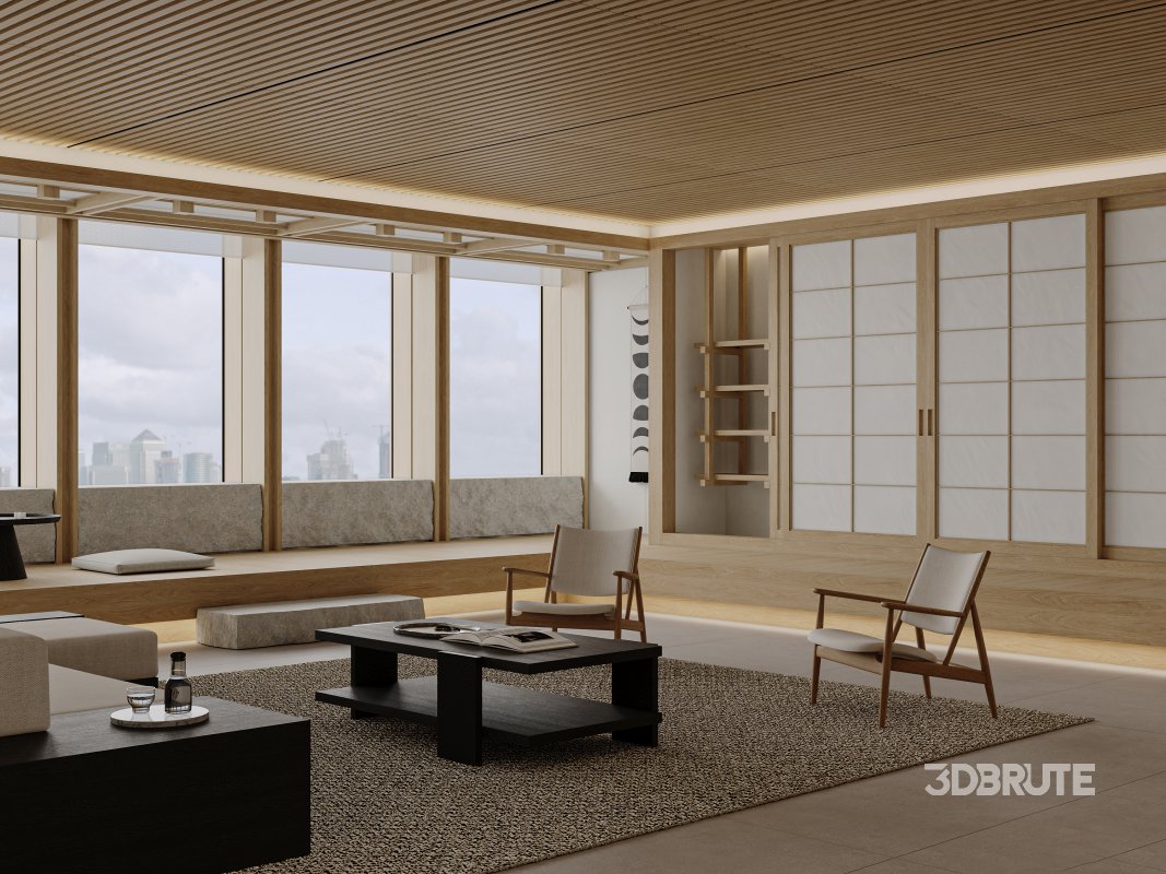 Japanese living and dining room Image 4