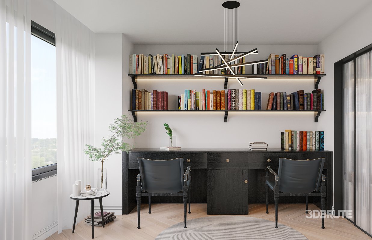 Luxurious living room and dining room bedroom Image 2