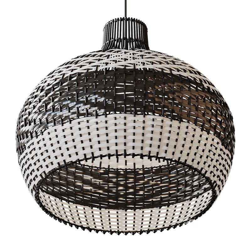 Lampshade Rattan Pendant Light Image 6