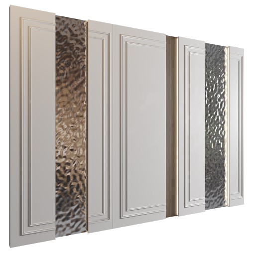 Stainless Steel Wave Panel Wall Decor