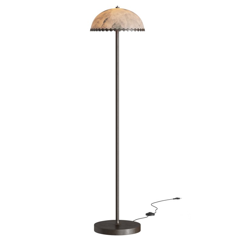 Oceana Black Metal Floor Lamp Image 2