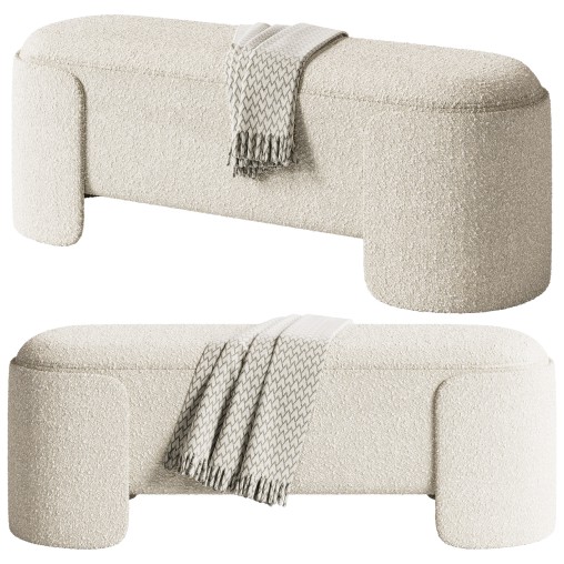 Banquette Taks boucle cappuccino