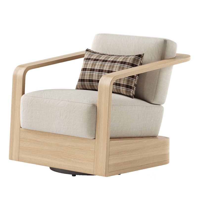 Sonoma Outdoor Teak Swivel Chair Image 2