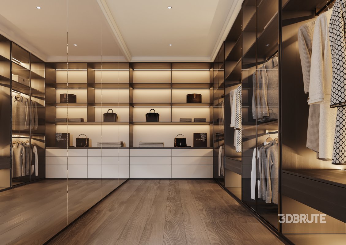 bedroom dressing room bathroom Image 1